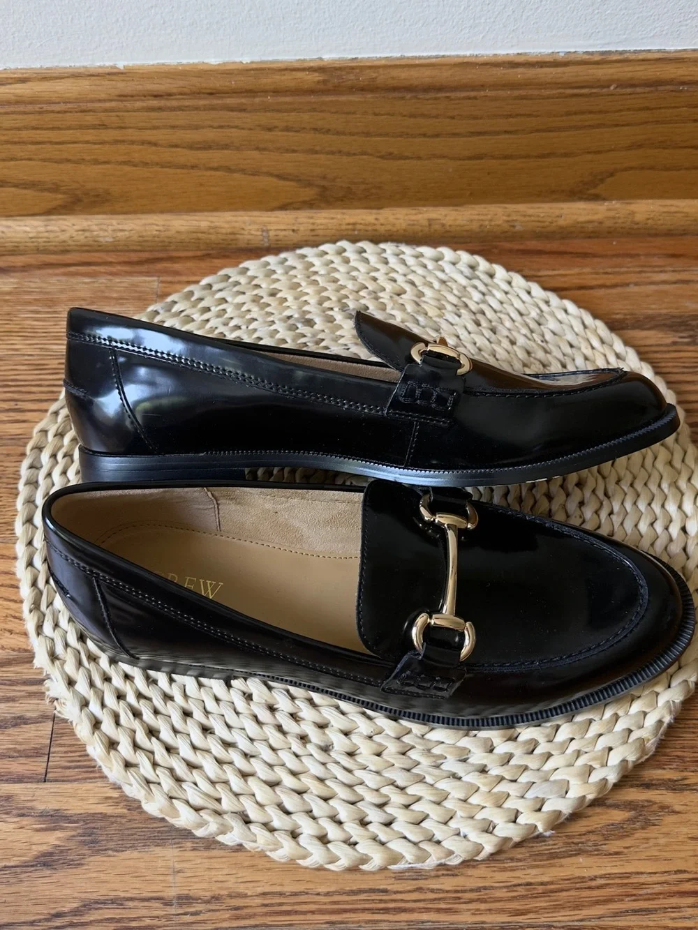 J.Crew Classic loafers Nappa Black Size 8  New